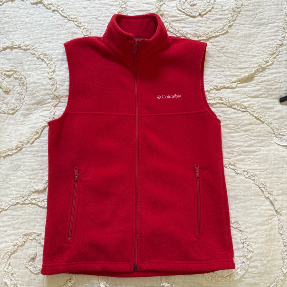 NEW MENS COMUMBIA FLEECE VEST SMALL